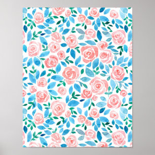 Affiche Jardin rose 2