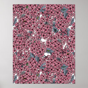 Affiche Jardin rose Lilac