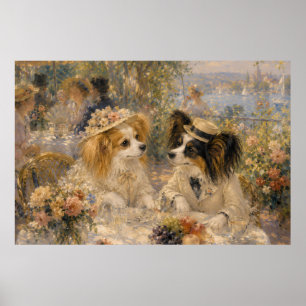 Affiche Jardin Royal Papillon Fantaisie Huile sur Toile