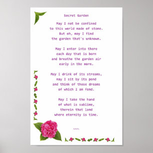 Affiche Jardin secret