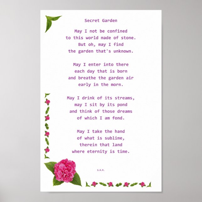 Affiche Jardin secret (Devant)