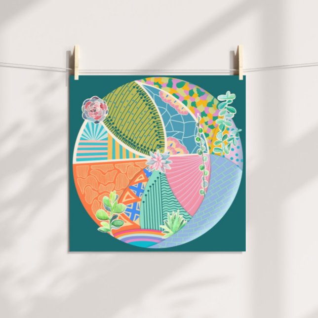 Affiche Jardin Succulent (Créateur téléchargé)