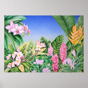 Affiche Jardin tropical