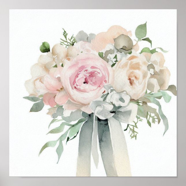 Affiche Jardin vintage, Bouquet des participants (A) (Devant)