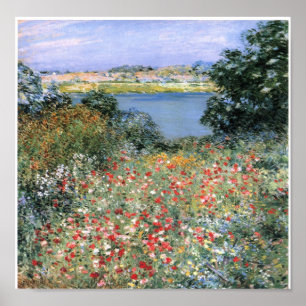 Affiche Jardin vintage Willard Metcalf Poppy