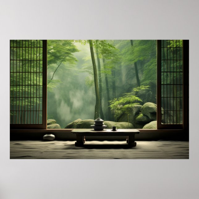 Affiche Jardin zen Nature paisible (Devant)