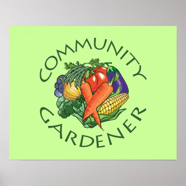 Affiche Jardinage communautaire (Devant)