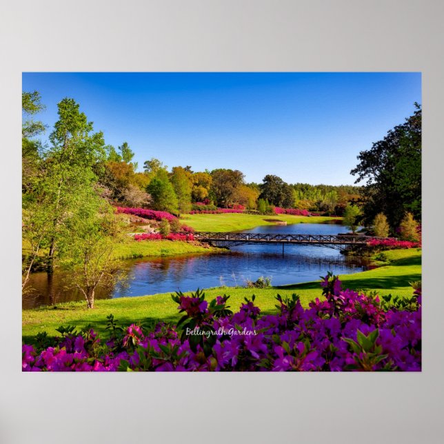 Affiche Jardins Bellingrath, Alabama, (Devant)