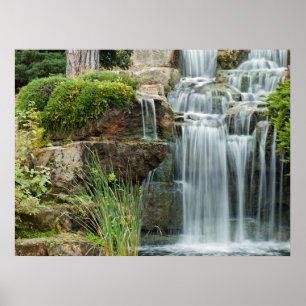 Affiche Jardins de Kew de cascade