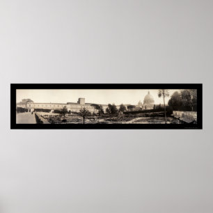 Affiche Jardins du Vatican Photo 1909