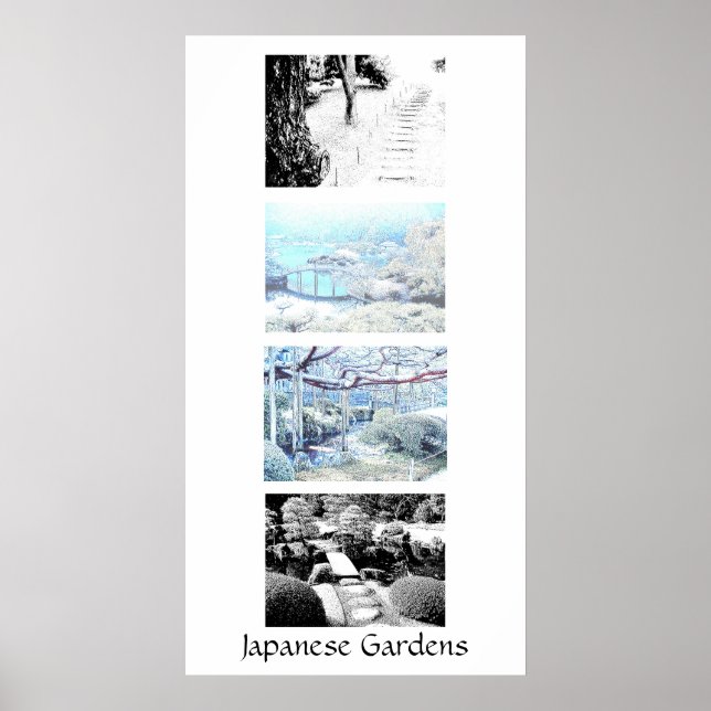 Affiche Jardins japonais (Devant)