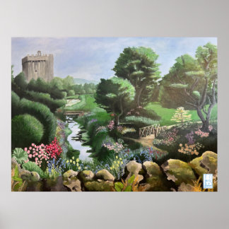 Affiche Jardins magiques de Blarney Castle Irlande