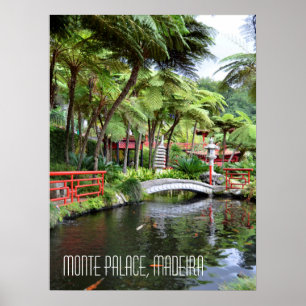 Affiche Jardins Tropicaux du Monte Palace à Madère Portuga