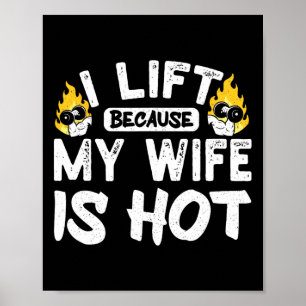 Affiche J'Ascense Parce Que Ma Femme Est Chaude 5