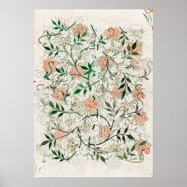 Affiche Jasmine célèbre de William Morris (1834-1896) (Devant)