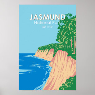 Affiche Jasmund Parc National Falaises de Craie Allemagne