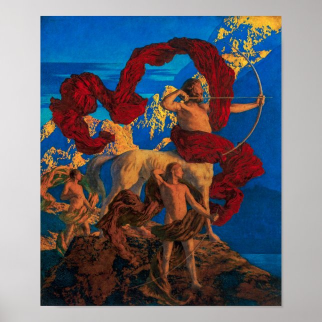 Affiche Jason et son professeur | Maxfield Parrish | (Devant)