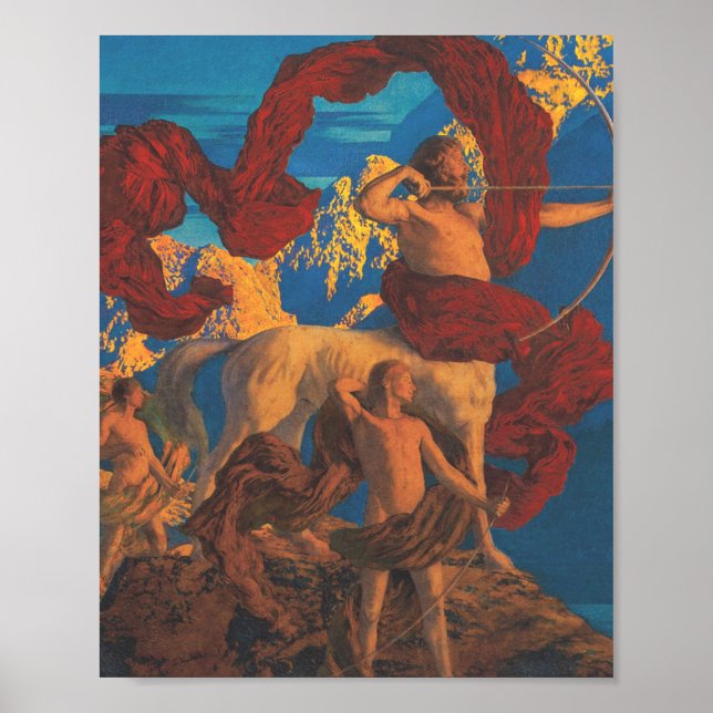 Affiche Jason Et Son Professeur Par Maxfield Parrish (Devant)