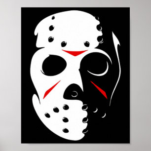 Affiche Jason Halloween Masque de Hockey Vendredi 13