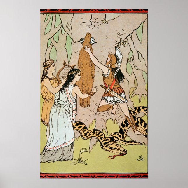 Affiche Jason saisissant la toison d'or (Devant)