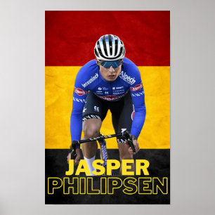 Affiche jasper philipsen 2023, tour de france étape 7
