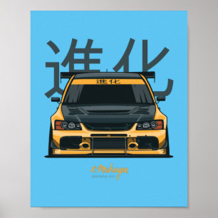 Affiche Jaune Evo IX
