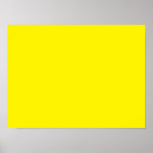 Affiche Jaune Fluorescent