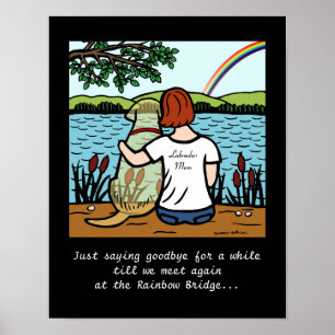 Affiche Jaune Labrador Angel et maman 2