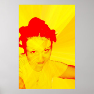 Affiche jaune moelleux