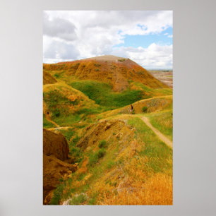 Affiche Jaune Mounds Overlook, Badlands NP, Dakota du Sud