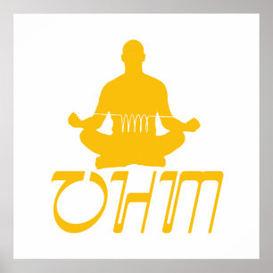 Affiche Jaune OHM