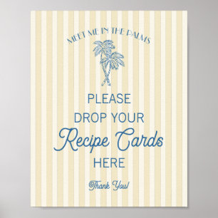 Affiche Jaune Palm Springs Beach Partagez une Recette de M