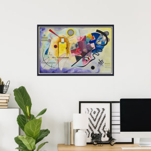 Affiche Jaune, Rouge, Bleu de Wassily Kandinsky