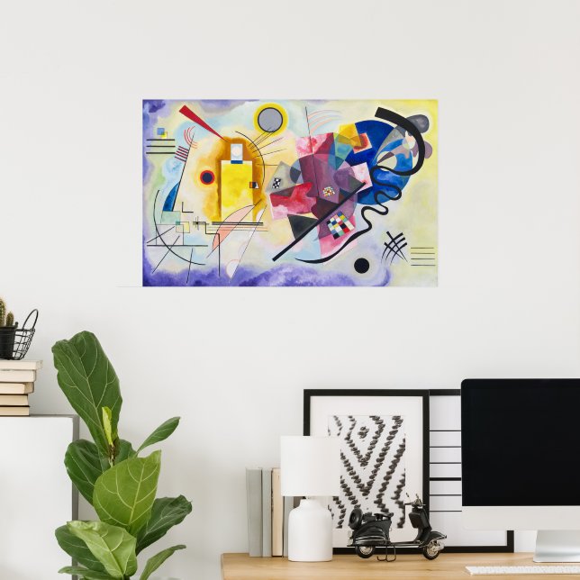 Affiche Jaune-Rouge-Bleu | Kandinsky | (Bureau à domicile)