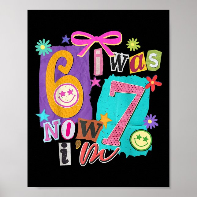 Affiche J'avais 6 ans maintenant j'ai 7 ans 67 Six Sept Me (Devant)