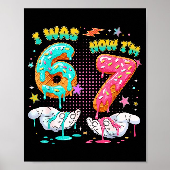Affiche J'avais 6 ans maintenant j'ai 7 ans Anniversaire S (Devant)