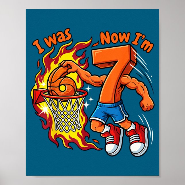 Affiche J'avais 6 ans maintenant j'ai 7 ans basket-ball 6  (Devant)