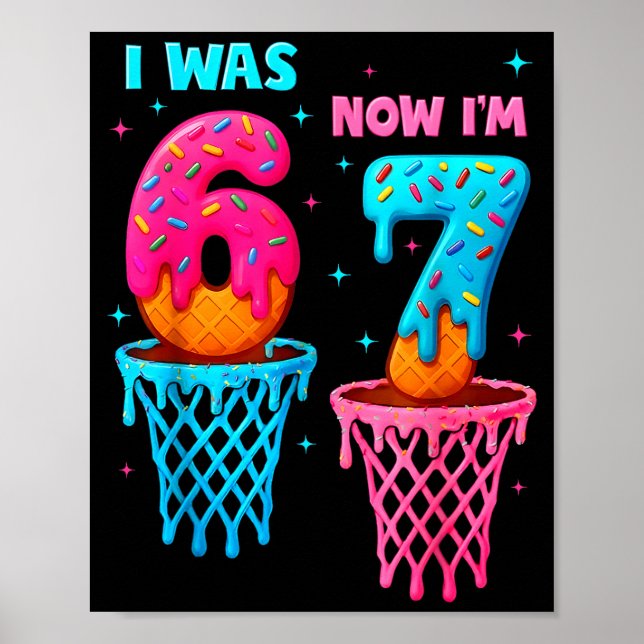 Affiche J'avais 6 ans maintenant j'ai 7 ans drôle 67 mème  (Devant)