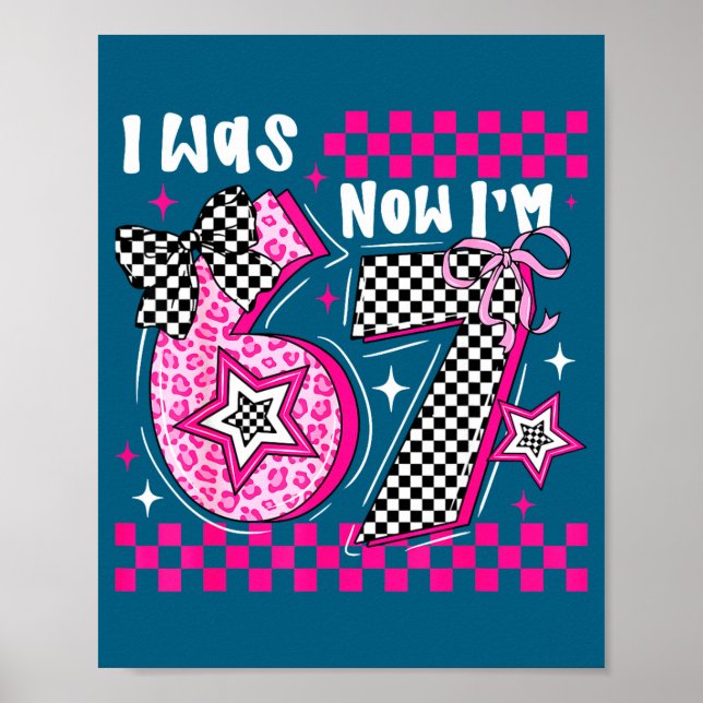 Affiche J'avais 6 ans maintenant j'ai 7 ans drôle 7ème ann (Devant)