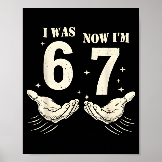 Affiche J'avais 6 ans maintenant j'ai 7 ans Mème drôle 67  (Devant)