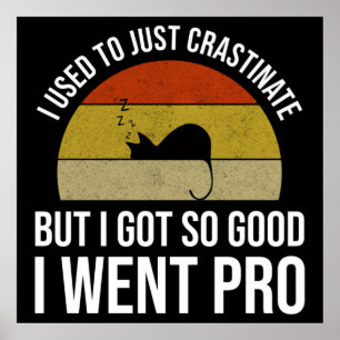 Affiche J'Avais L'Habitude De Juste Crastiner