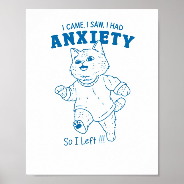 Affiche J'Avais Un Sticker Anxiété (Devant)