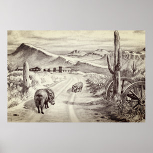 AFFICHE JAVALINAS