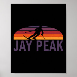 Affiche Jay Peak Vermont Nouvelle-Angleterre États-Unis St