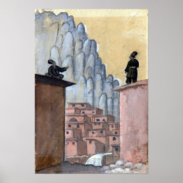 Affiche Jāzeps Grosvalds Kurdes sur le toit (Devant)