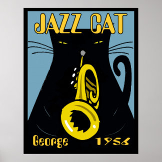 Affiche Jazz Cat George 1956