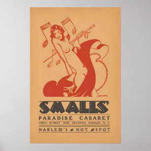 Affiche jazz de Smalls Paradise - Harlem - New Yor