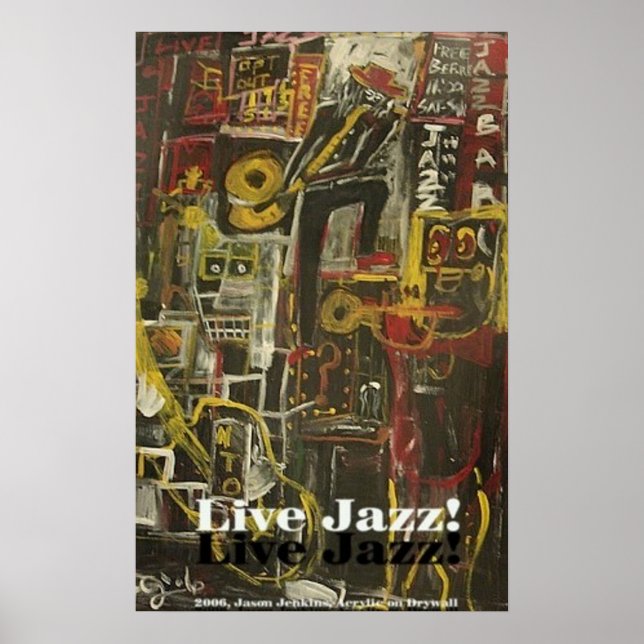 AFFICHE JAZZ EN LIVE (Devant)
