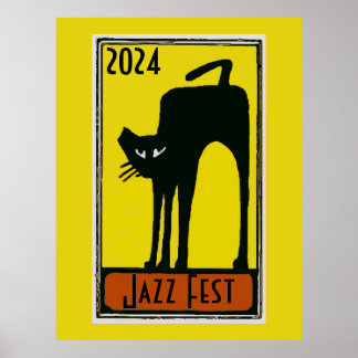 Affiche Jazz Fest 2020 Black Cat