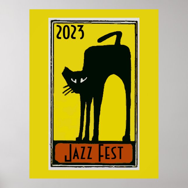 Affiche Jazz Fest 2020 Black Cat (Devant)